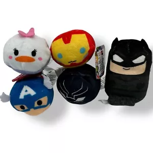 Disney Marvel Tsum Tsum 2.5" Mini Plush Toys, Complete Set Of 5 - Picture 1 of 3