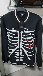 varsity jacket boohoo man oversize S uomo solo provata - Foto 1 di 12