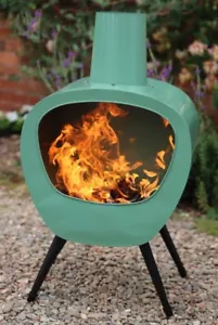 Retro Style Stahl Chimenea Feuerstelle Gartenheizung Feuerstelle Stahlfeuerschale Heizung - Bild 1 von 3