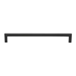GlideRite 12-5/8" CC Solid Square Slim Bar Pull Matte Black - 21683-320-MB-1 - Picture 1 of 3