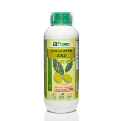 FITOKEM | Olio di Neem GOLD | Potenziato con ZEOLITE e CHABASITE