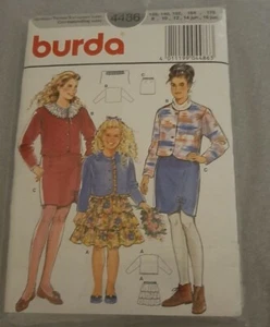 Gonna Burda 4486 Juniors taglia 8-16Jr motivo da cucire nuova con scatola non tagliata - Foto 1 di 2
