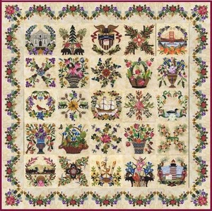 American Album by P3 Designs ~ Baltimore Applique Quilt Pattern Choose State! - Picture 1 of 71