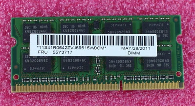 55Y3717 - Lenovo 4GB 2RX8 PC3-10600S So-Dimm - Image 1 of 2