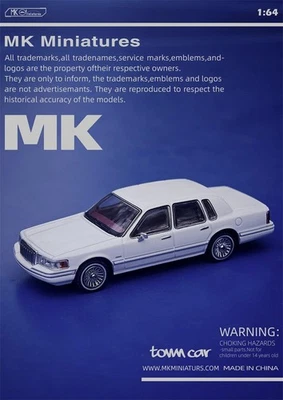 MK Miniatures 1:64 Lincoln City Pearl White APA xpo 2025 Diecast Model Car - Image 1 of 4