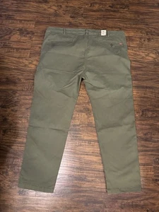 Pantalones chinos Levis XX para hombre 50x34 verde estándar cónico algodón elástico - Imagen 1 de 11