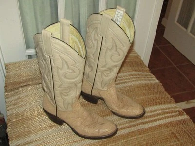 Adams Boot Co. Botas Femininas Tamanho 5.5 B Dois Tons Tan Cowgirl Western Boas - Imagem 1 de 4