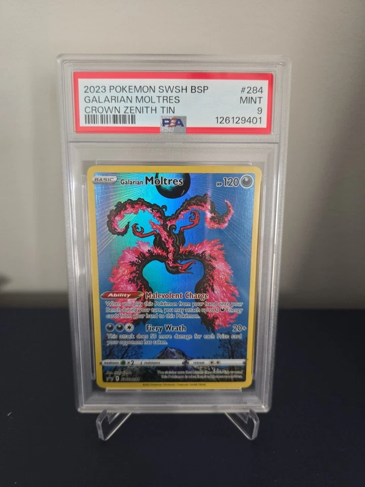 PSA 9 Galarian Moltres SWSH284 SWSH: Sword & Shield Promo Cards Holo - Image 1 of 1