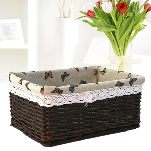  4 Pcs Wäschebehälter Aufbewahrungskorb Geflochten Desktop -Speicherkorb - Bild 1 von 11