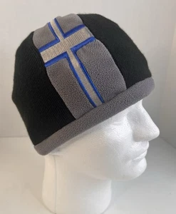 Gorro Juvenil - Bandera Cruz - Finlandia / Grecia (???) - Talla única - Negro/Gris/Azul - Imagen 1 de 9