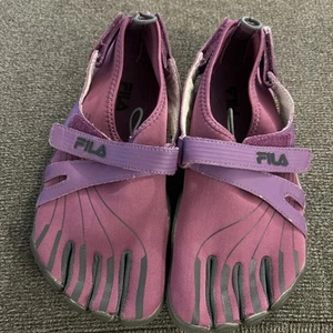 Fila Skele Toes Ez Slide Drainage Womens 7 Purple Barefoot Running Shoe - Picture 1 of 5