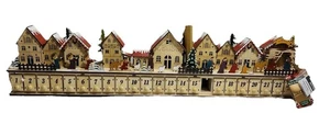Gerson International Lighted Christmas Nativity Wood Advent Village New See Desc - Picture 1 of 13