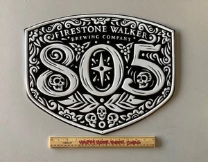 🔥 NEU Firestone Walker 805 Totenkopf Abzeichen Metall Bier Bar Blechschild Mancave - Bild 1 von 4