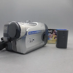 JVC GR-DA20EK Handheld MiniDV Camcorder Silver Tested - Picture 1 of 9