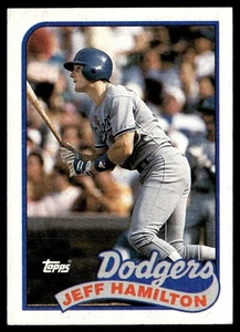 1989 Topps Jeff Hamilton Los Angeles Dodgers #736 - Picture 1 of 2