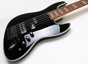 Electric Bass Guitar Tribe SF5 Deep Black 5 String SN 312 - Picture 1 of 7