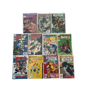 Lot Of 11 Wolverine Comic Books 48, 50, 64, 80, 81, 83, 84 Weapon X 75, 84 - Picture 1 of 4