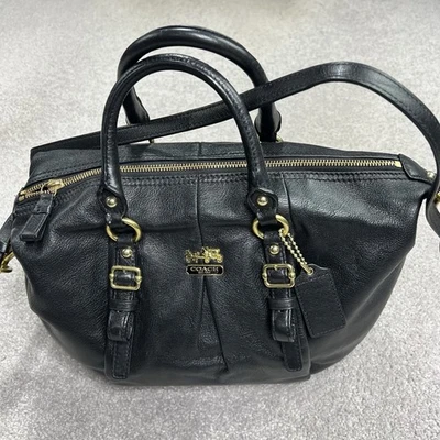 Bolso de mano Coach Madison Juilet de cuero negro F1220-21222 con bolsa antipolvo Foto 1 de 4