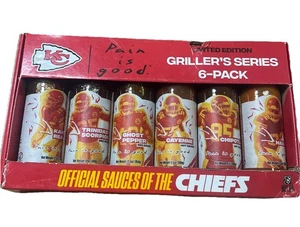 Official BBQ Sauces of the Chiefs. Limited Edition Griller’s Series 6pk EXP 2024 - Picture 1 of 9