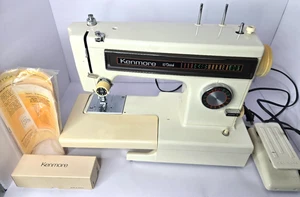 Vintage Sears Kenmore Model 13550 Sewing Machine with Manual & Accessories Works - Picture 1 of 4