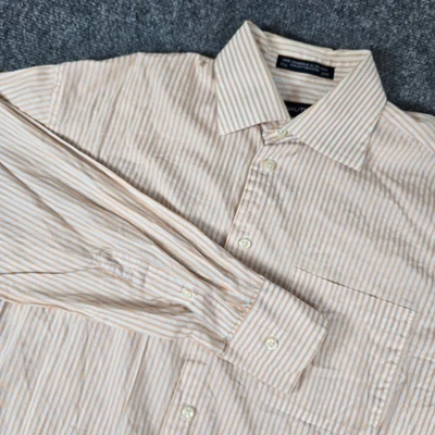 Nautica Mens Striped Button Down Dress Shirt, Long Sleeve, Size 15 1/2 32/33 - Image 1 of 4