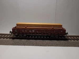+++TOP+++Roco Flachwagen mit Holzladung DB 323-0-116-8 braun  1:87+++TOP+++ - Bild 1 von 6