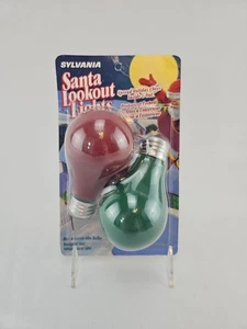Sylvania Vintage Santa Lookout Lights rot & grün 60W Glühbirnen Weihnachten versiegelt - Bild 1 von 2