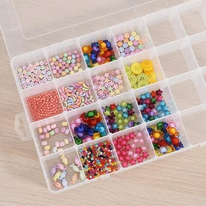 24 Cavity Rectangle Beads Storage Box 7.5x5x0.75 Inch - Picture 1 of 8