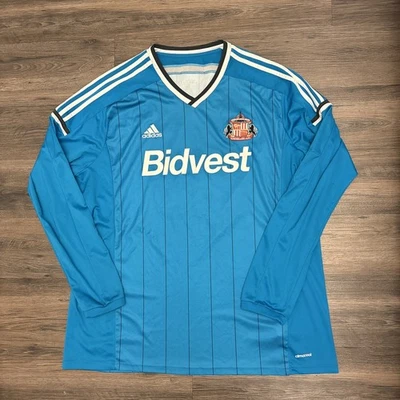Sunderland AFC 2014 / 15 Away Football Shirt Adidas Size 3XL Long Sleeve Wickham - Image 1 of 4