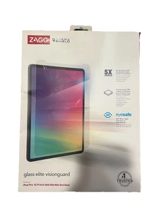 ZAGG InvisibleShield Glass Elite VisionGuard Apple iPad Pro 12.9" (3rd-6th Gen) - Picture 1 of 1