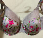 M&S ROSIE AUTOGRAPH LUXURIOUS SILK & LACE Underwired FULL CUP BRA SILVER MIX 36E