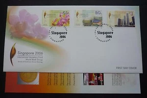 SINGAPORE 2006 International Monetary Fund IMF Singapore Meeting Stamp FDC - Picture 1 of 3