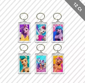 12 My Little Pony New Generation Keychain Kids Birthday Party Favor Goodie Bag - Picture 1 of 1