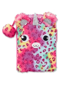 Justice for Girls Cheetahcorn Cheetah Unicorn Plush Journal Diary - Picture 1 of 2