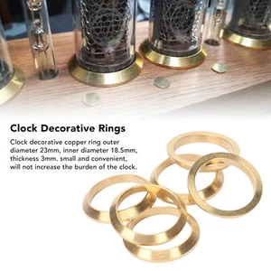 Neu 6x IN 14 Nixie Röhren Kupfer Ring Zum Selbermachen Uhr Deko Ringe für IN 14 Nixie - Bild 1 von 12