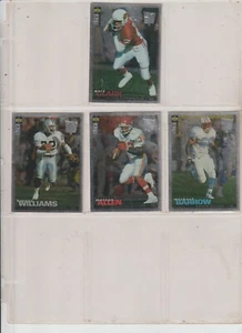 1995 COLLECTOR'S CHOICE FOOTBALL (5) CARD PLAYERS CLUB SILVER LOT W/M.ALLEN - Picture 1 of 1