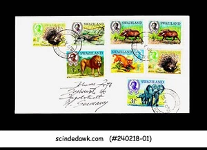 SUAZILANDIA - SOBRE 1970 A ALEMANIA CON SELLOS DE ANIMALES - Imagen 1 de 1