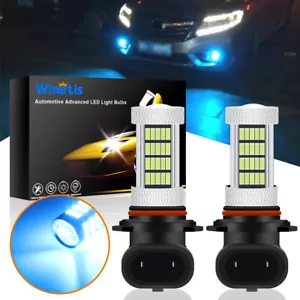 Fog Light Bulbs 8000K Ice Blue 9006 LED For Toyota Tundra 4Runner Corolla Prius - Picture 1 of 8