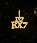 14 Karat Gold " I ♡ RX7" Pendant