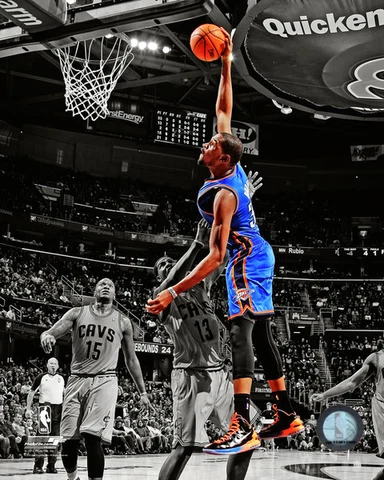 KEVIN DURANT Spotlight Oklahoma Thunder LICENSED un-signed poster pic 8x10 photo Cover