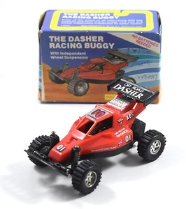 The Dasher Racing Buggy Rojo Pull Back Dune Buggy Hong Kong 1986 - Imagen 1 de 12