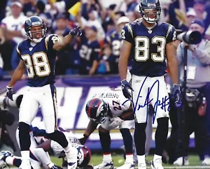 Vincent Jackson Signed 8x10 Photo Autograph Chargers Football Pic w/ Eric Parker - Picture 1 of 12