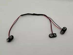 18 Volt Solderless Battery Wire Harness EMG Active Guitar Pickup 9v 18v Clip - Picture 1 of 2