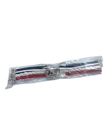 New Houston Texans NFL Charm Bracelet Jewelry Blue Red White Love Houston Cover