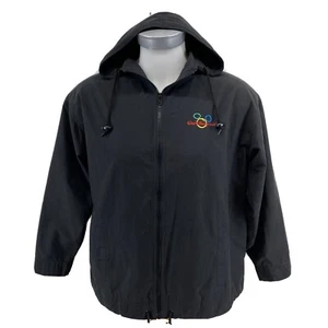 Walt Disney World Mens Sz M Full Zip Black Hoodie Jacket Coat        P5 - Picture 1 of 11