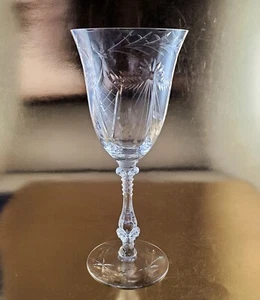 Cambridge Glass #3121 ACHILLES Water Goblet ELEGANT 1940-58, Engraved Floral - Picture 1 of 8