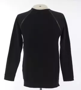 Felpa uomo Alcot maglione maglia costina dettaglio zip sintetica maglione girocollo S - Foto 1 di 18