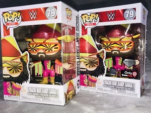 WWE Macho Man Randy Savage 79 GAMESTOP DIAMOND EXCLUSIVE & COMMON FUNKO POP LOT - Picture 1 of 3
