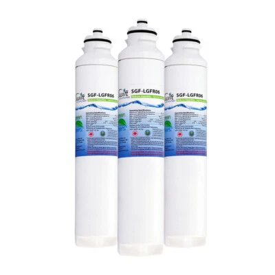 Compatible LG M7251242FR-06, M7251252FR-06 Refrigerator Filter SGF-LGFR06-3 Pack - Image 1 of 3
