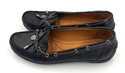 Vestido informal mocasines de charol Respira negro talla 9,5 Geox para mujer Foto 1 de 4